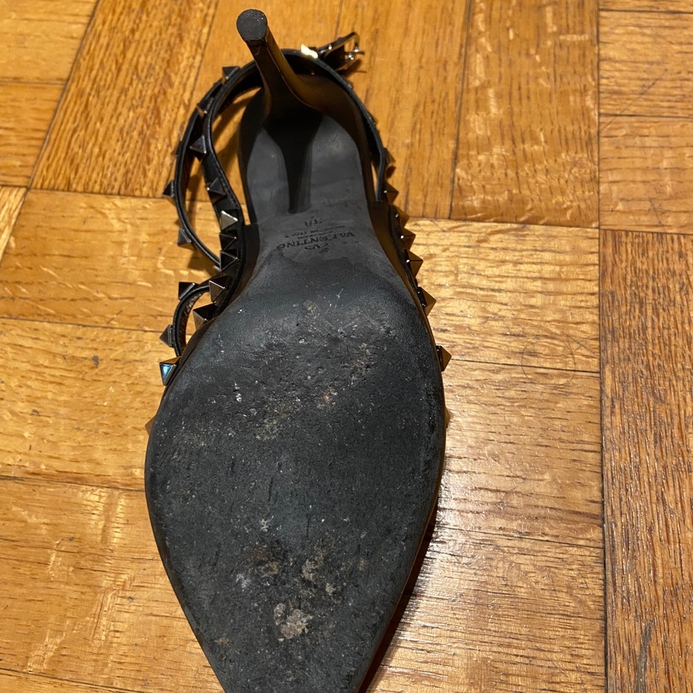 Valentino Garavani rock stud noir slingback heel - Picture 4 of 4